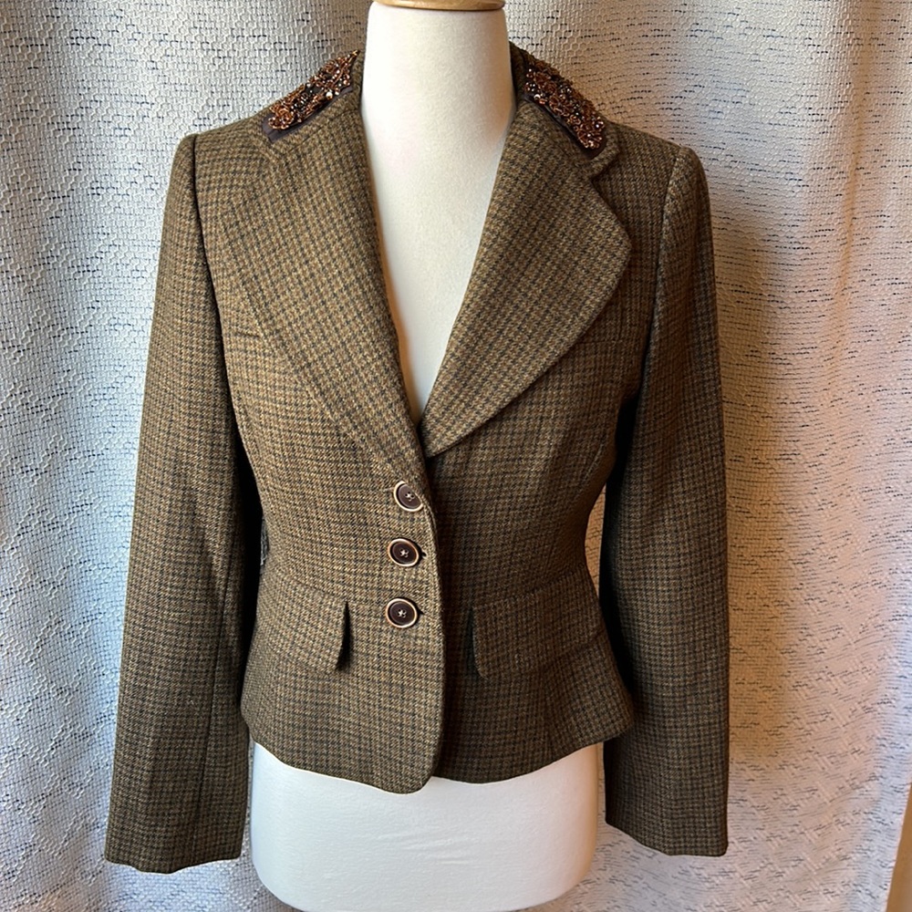 Banana Republic Wool/Alpaca Beaded Blazer, size 6